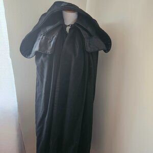 Vintage Black Wool Opera Cape